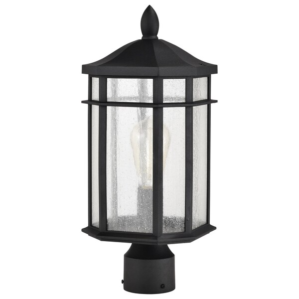 Nuvo Raiden Outdoor Post Lantern 1 Light Matte Black Finish 60/5758 - main